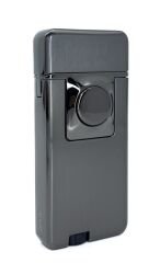 Çift Yanma Fonksiyonlu Metal Çakmak Şık Tasarım - Füme