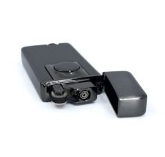 Çift Yanma Fonksiyonlu Metal Çakmak Şık Tasarım - Füme