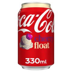 Coca Cola Cherry Float - Kiraz ve Vanilya Aromalı Gazlı İçecek 330 ml