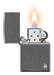 Zippo Flame Dizayn Çakmak - Gray Dusk