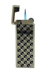 Metal Mum Alev Slim Çakmak Parlak Sarı Model -1