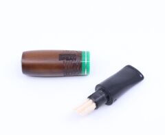 Pipsan Toscanello Backwoods İşlemeli Ağızlık Kahverengi - Yeşil Şeritli