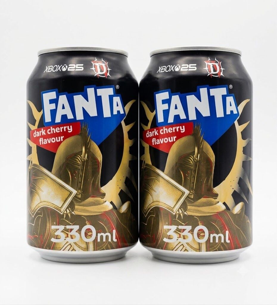 Fanta Dark Cherry Flavour - Elma ve Kiraz Aromalı Gazlı İçecek 330 ml (2 ADET)