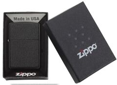 Zippo Reg Black Crackle Çakmak