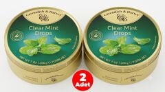 Cavendish & Harvey  Clear Mint Drops Nane Aromalı Şeker 200gr (2 ADET)