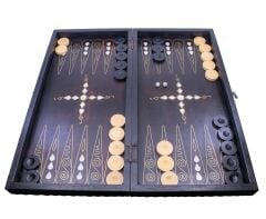 Ceviz Ağacı Sedef Kakma Ahşap Tavla Takımı