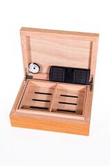 Humidor / Puro Saklama Kutusu Kahverengi - Siyah