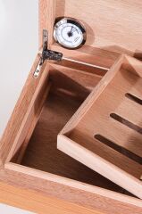 Humidor / Puro Saklama Kutusu Kahverengi - Siyah