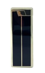 Metal Mum Alev Slim Çakmak Parlak Sarı Model - 3