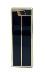 Metal Mum Alev Slim Çakmak Parlak Sarı Model - 3