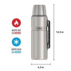 Thermos SK2010 Stainless King Large 1.2L - Matte Stainless Steel