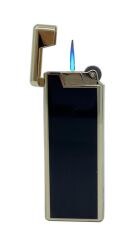 Metal Mum Alev Slim Çakmak Parlak Sarı Model -  4