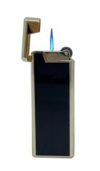 Metal Mum Alev Slim Çakmak Parlak Sarı Model -  4