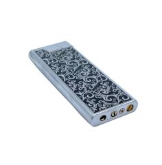 Metal Mum Alev Slim Çakmak Parlak Gri Model -1