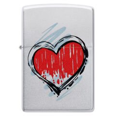 Zippo Heart Dizayn Çakmak