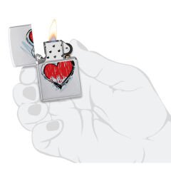 Zippo Heart Dizayn Çakmak