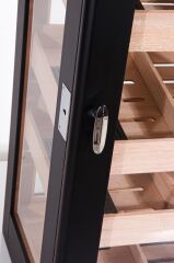 5 Raflı Puro Dolabı/Humidor - Siyah