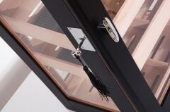 5 Raflı Puro Dolabı/Humidor - Siyah