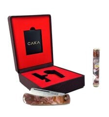 Caka Origin Origin - Bıçak Çakmak Seti - Kızıl Kahverengi