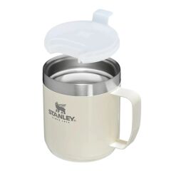 The Legendary Camp Mug Kapaklı Termos Bardak 0.35L 12oz - Cream Gloss