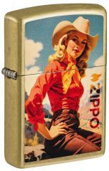 Zippo Cowgirl Dizayn Çakmak