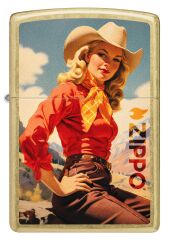 Zippo Cowgirl Dizayn Çakmak