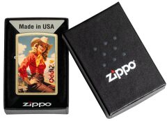 Zippo Cowgirl Dizayn Çakmak