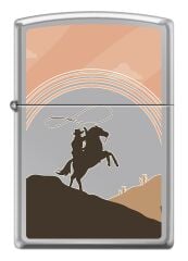 Zippo Cowboy Lasso Dizayn Çakmak