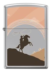 Zippo Cowboy Lasso Dizayn Çakmak