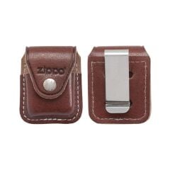 Zippo Hakiki Deri Çakmak Kılıfı Kahverengi