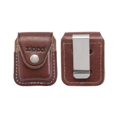Zippo Hakiki Deri Çakmak Kılıfı Kahverengi