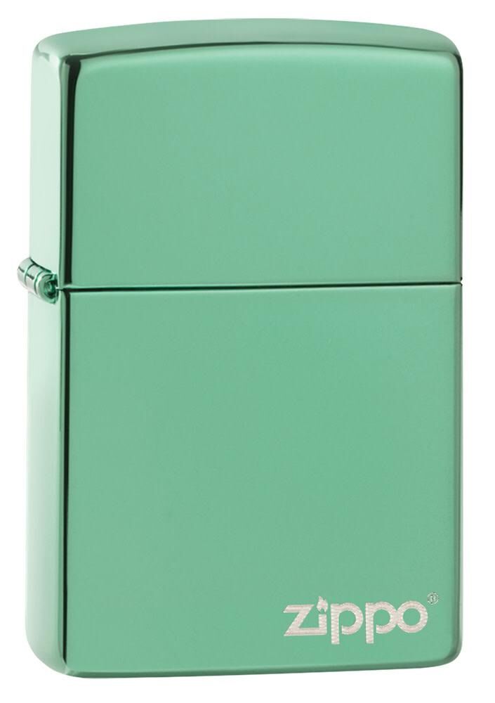 Zippo High Polish Green Logo Dizayn Çakmak