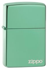 Zippo High Polish Green Logo Dizayn Çakmak