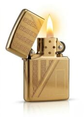 Zippo Golden Grid Panel Dizayn Çakmak