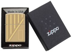 Zippo Golden Grid Panel Dizayn Çakmak
