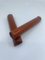 Deri Seyahat Humidor / Puro Saklama Kutusu Silindir - Taba