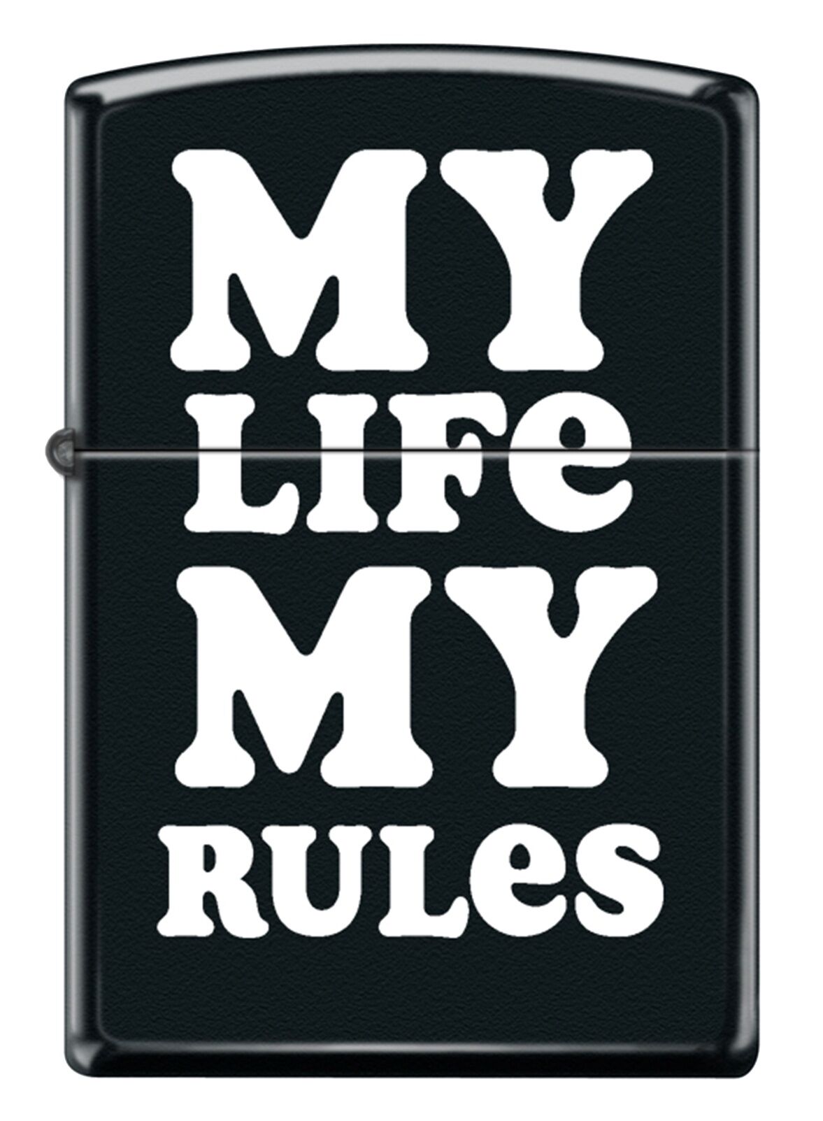 Zippo My Life My Rules - Benim Hayatım Benim Kurallarım Dizayn Çakmak