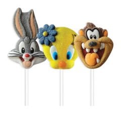 Relkon Orjinal Lisanslı Looney Tunes Marshmallow Lolipop 45 Gr (12 Adet)