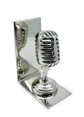 Retro Mikrofon Kitap Tutucu - Kitap Stoperi