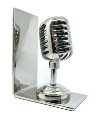 Retro Mikrofon Kitap Tutucu - Kitap Stoperi