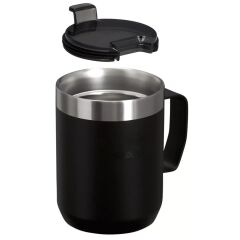 The Legendary Camp Mug Kapaklı Termos Bardak 0.23L  08 OZ - Black