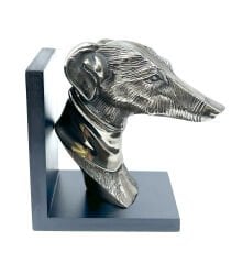 Vintage Köpek Greyhound/Tazı Kitap Tutucu - Kitap Stoperi