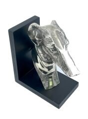 Vintage Köpek Greyhound/Tazı Kitap Tutucu - Kitap Stoperi