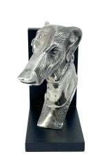 Vintage Köpek Greyhound/Tazı Kitap Tutucu - Kitap Stoperi