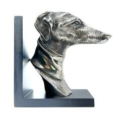 Vintage Köpek Greyhound/Tazı Kitap Tutucu - Kitap Stoperi