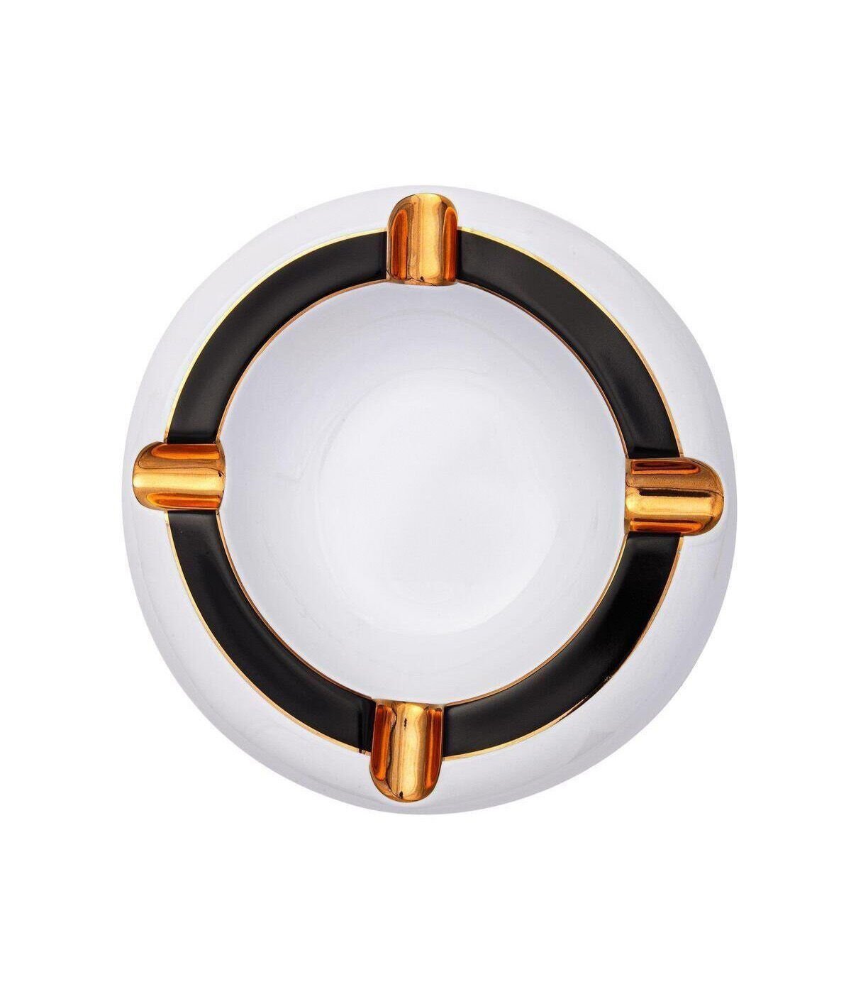 Dörtlü Porselen Puro Küllüğü - Beyaz