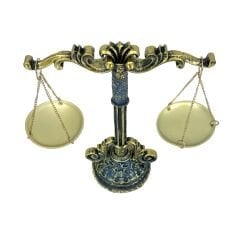 Masaüstü Çift Kefeli Terazi Biblo