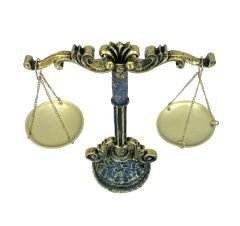 Masaüstü Çift Kefeli Terazi Biblo