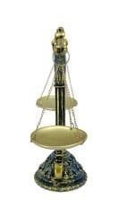 Masaüstü Çift Kefeli Terazi Biblo