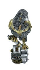 Steampunk Karga Biblo Heykel